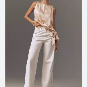 Anthropology Mare Mare Silky Tie Top